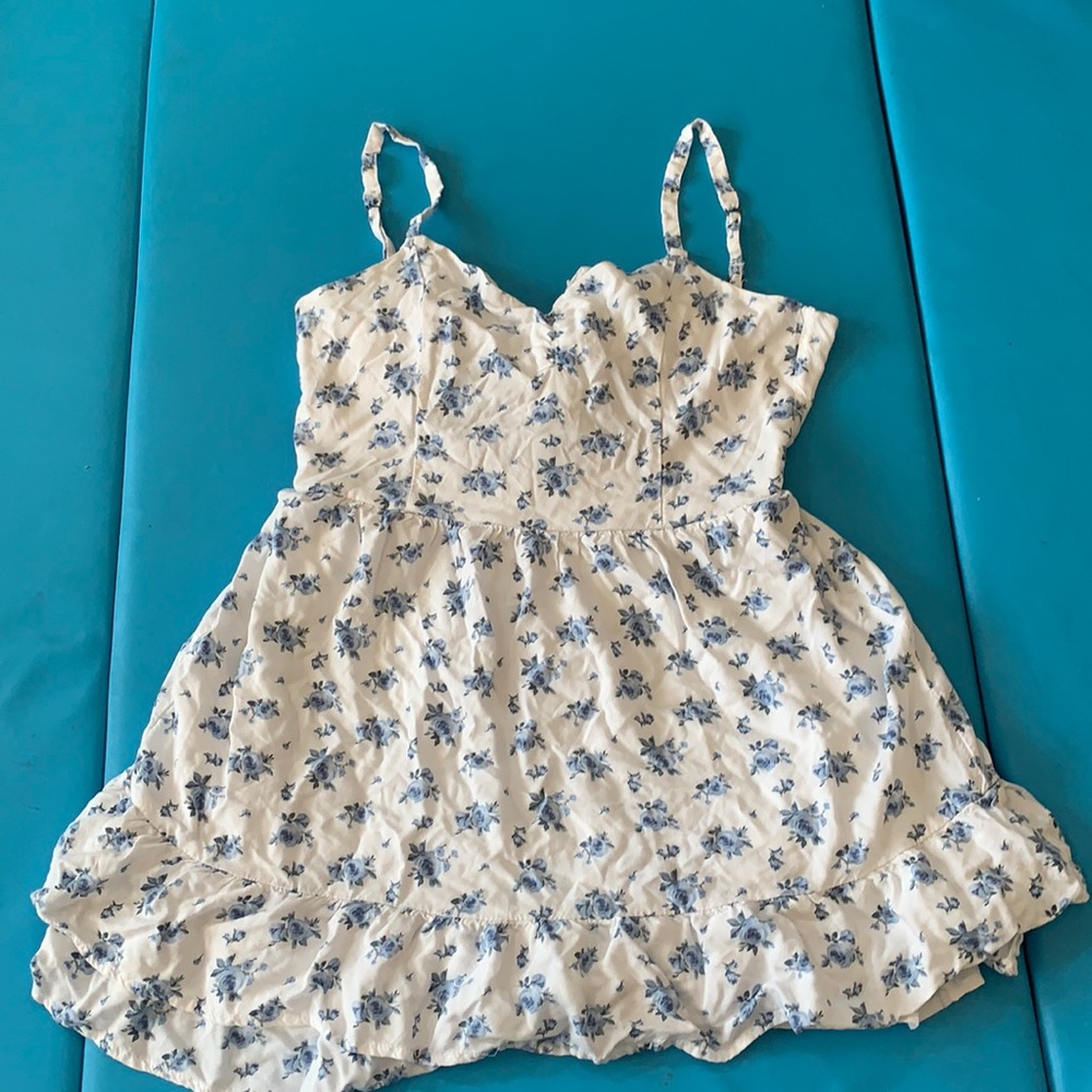 White floral dress